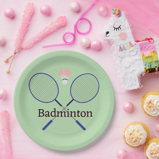 Badminton Design Pappteller (Party)