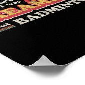 Badminton Design Poster (Ecke)