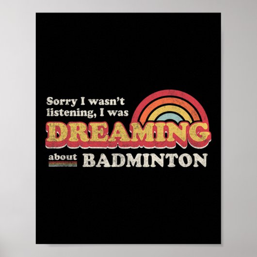 Badminton Design Poster (Vorne)