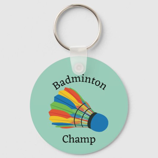 Badminton Design Schlüsselanhänger (Rückseite)