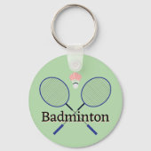 Badminton Design Schlüsselanhänger (Vorderseite)