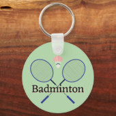 Badminton Design Schlüsselanhänger (Rückseite)