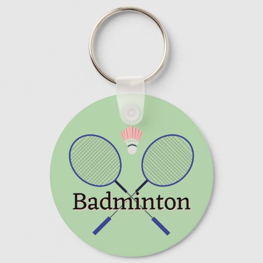Badminton Design Schlüsselanhänger (Rückseite)