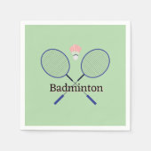 Badminton Design Serviette (Vorderseite)
