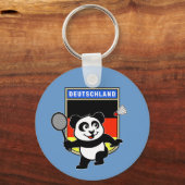 Badminton Deutschland Panda Schlüsselanhänger (Vorderseite)
