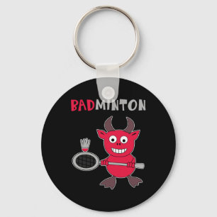 Badminton Devil Badminton Player Shuttle Sports Sm Schlüsselanhänger