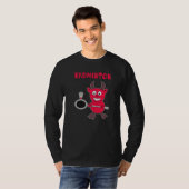 Badminton Devil Badminton Player Shuttlecock Sport T-Shirt (Vorne ganz)