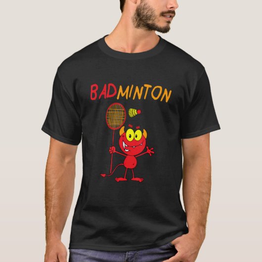 Badminton Devil Player T-Shirt (Vorderseite)