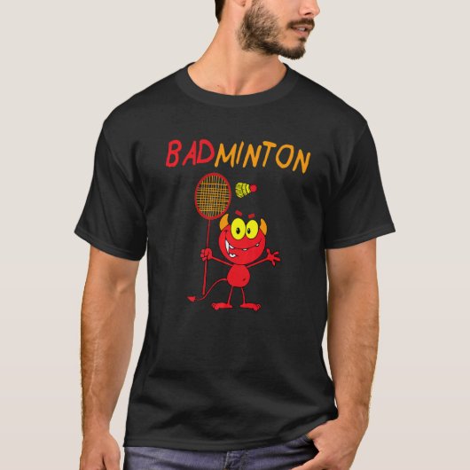 Badminton Devil Player T-Shirt (Vorderseite)