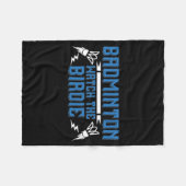 Badminton - Die Birdie Fleecedecke (Vorderseite (Horizontal))