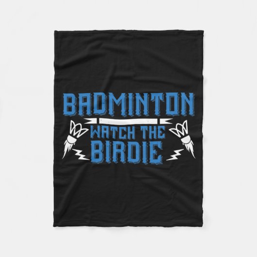 Badminton - Die Birdie Fleecedecke (Vorderseite)