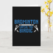 Badminton - Die Birdie Karte (Gelbe Blume)