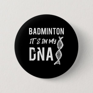 Badminton DNA für den Badminton-Spieler Button
