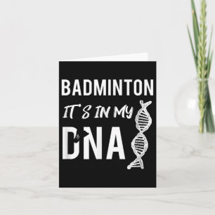 Badminton DNA für den Badminton-Spieler Karte