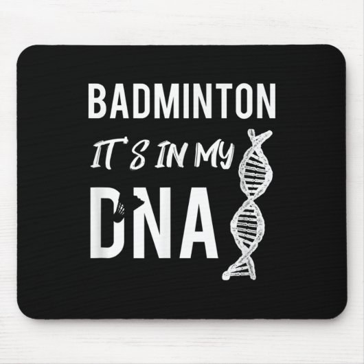 Badminton DNA für den Badminton-Spieler Mousepad (Vorne)