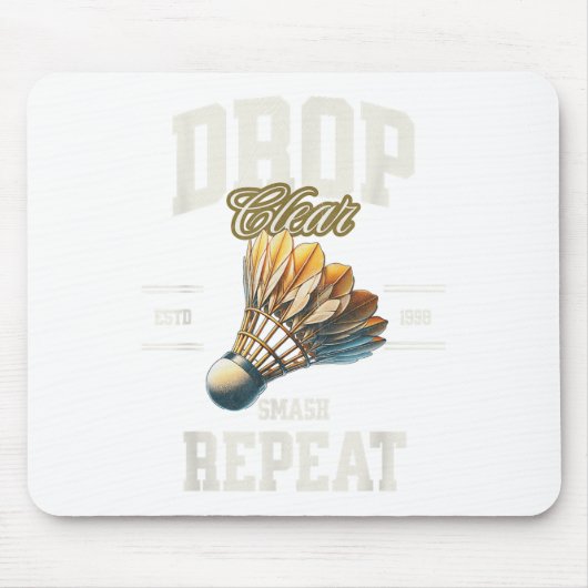 Badminton Drop Clear Smash Wiederholen Shuttle Mousepad (Vorne)