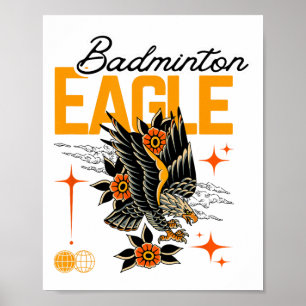 Badminton Eagle Poster