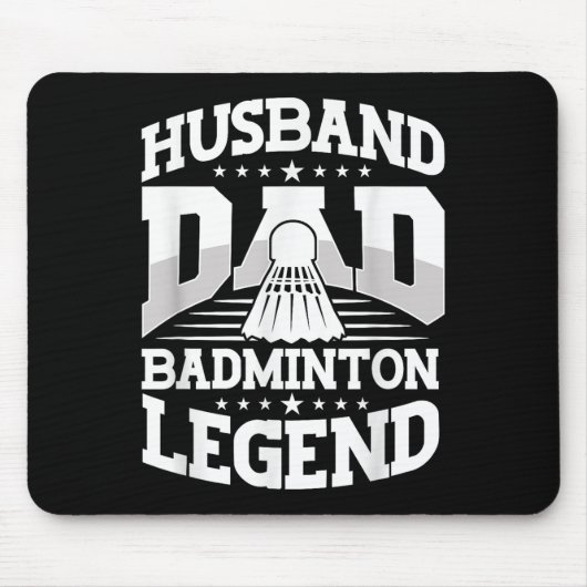 Badminton, Ehemann Vater Badminton Legende Shuttle Mousepad (Vorne)