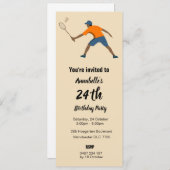 Badminton Einladung (Vorne/Hinten)