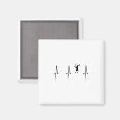 Badminton-EKG-Herzschlag-Shuttle-Pulsfrequenz Magnet (Vorderseite/Rückseite)