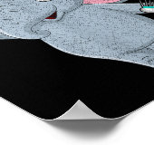 Badminton Elephant Poster (Ecke)