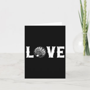 Badminton Enthusiasten Liebe Shuttle Liebe Karte