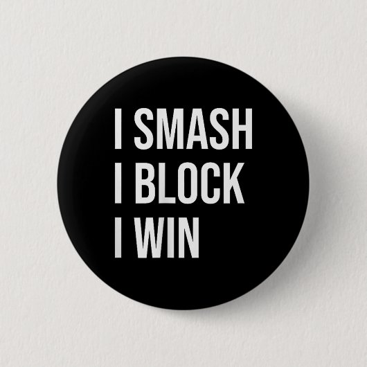 Badminton Enthusiasts Meme Quote  Button (Vorderseite)