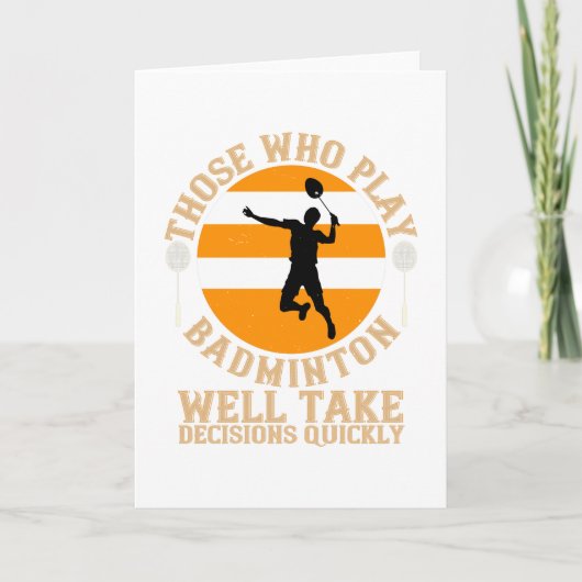 Badminton - Entscheidungen schnell treffen Karte (Vorderseite)