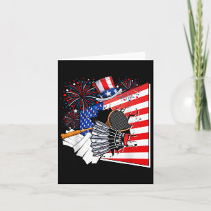 Badminton Equipment Costume American Flag 4. J Karte