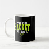 Badminton es ist Racket Science Men Funny Kaffeetasse (Links)