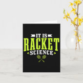 Badminton es ist Racket Science Men Funny Karte (Gelbe Blume)