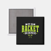 Badminton es ist Racket Science Men Funny Magnet (Vorderseite/Rückseite)
