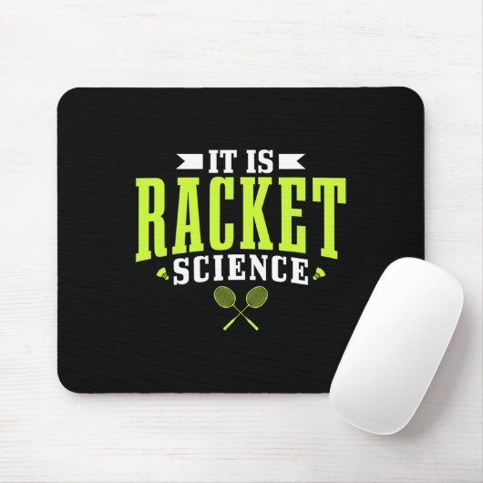 Badminton es ist Racket Science Men Funny Mousepad (Mit Mouse)