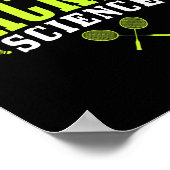 Badminton es ist Racket Science Men Funny Poster (Ecke)