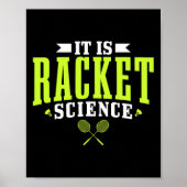 Badminton es ist Racket Science Men Funny Poster (Vorne)
