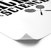 Badminton es ist Racket Science Men Funny Poster (Ecke)