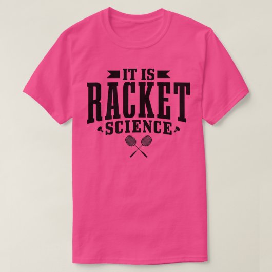 Badminton es ist Racket Science Men Funny Pre T-Shirt (Design vorne)
