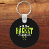 Badminton es ist Racket Science Men Funny Schlüsselanhänger (Vorderseite)