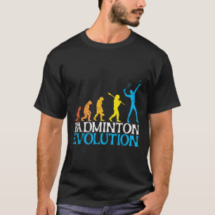 Badminton Evolution Affe Badminton Spieler Badmin T-Shirt