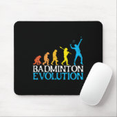 Badminton Evolution Monkey Badminton Spieler Badmi Mousepad (Mit Mouse)