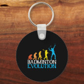 Badminton Evolution Monkey Badminton Spieler Badmi Schlüsselanhänger (Vorderseite)