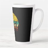 Badminton Evolution Retro Badminton Player Milchtasse (Rechts)
