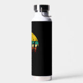 Badminton Evolution Retro Badminton Spieler Trinkflasche (Links)