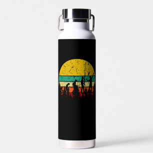Badminton Evolution Retro Badminton Spieler Trinkflasche
