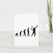 Badminton Evolution Shuttle Funny Karte (Vorderseite)