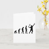 Badminton Evolution Shuttle Funny Karte (Gelbe Blume)