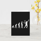 Badminton Evolution Shuttle Funny Karte (Gelbe Blume)