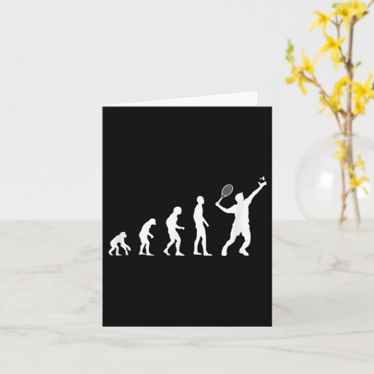 Badminton Evolution Shuttle Funny Karte (Gelbe Blume)