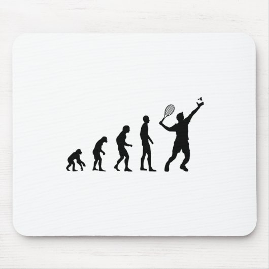 Badminton Evolution Shuttle Funny Mousepad (Vorne)