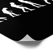 Badminton Evolution Shuttle Funny  Poster (Ecke)